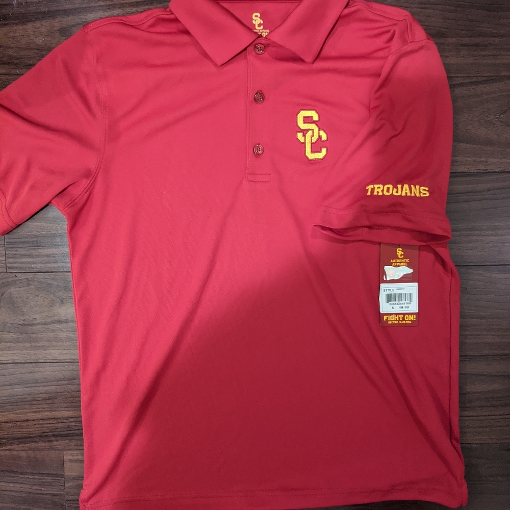 USC Trojans Cardinal Ambition Polo